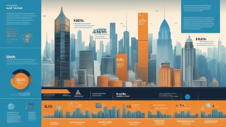 An analytical infographic showcasing the investment prospects and financial details of AT&T corporate bonds. Include graphs depicting bond yield trends, ri
