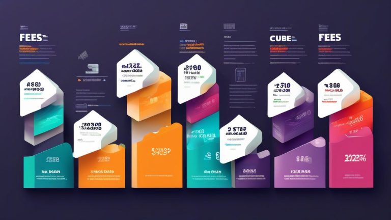 Create an informative and visually appealing infographic that illustrates the concept of Cube card annual fees. Include visual elements that represent cred