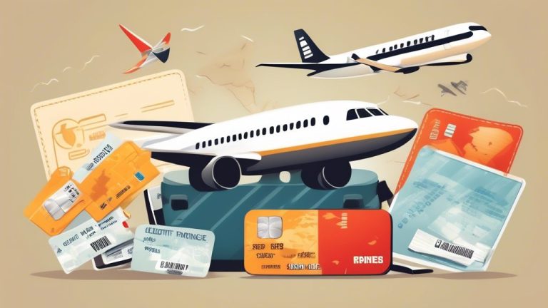 Create an informative illustration that depicts the concept of credit card travel insurance and its risks when used by someone other than the cardholder. I