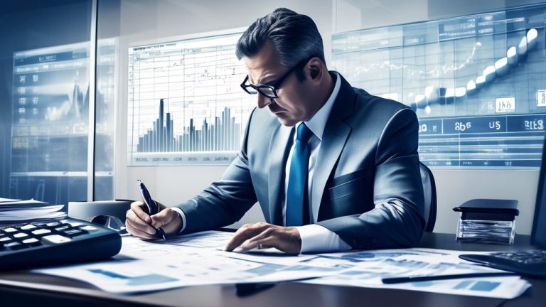 Create an image that visually represents the concept of calculating corporate bonds and effectively assessing debt costs. The image should include elements
