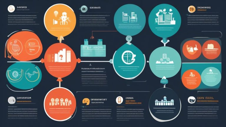 Create an infographic-style image that illustrates a comprehensive guide to purchasing corporate bonds. Include elements such as a flowchart for the buying