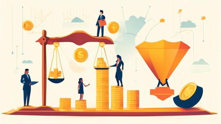 Create an informative and visually appealing illustration that represents the concept of an investment-linked insurance policy. The image should depict a b