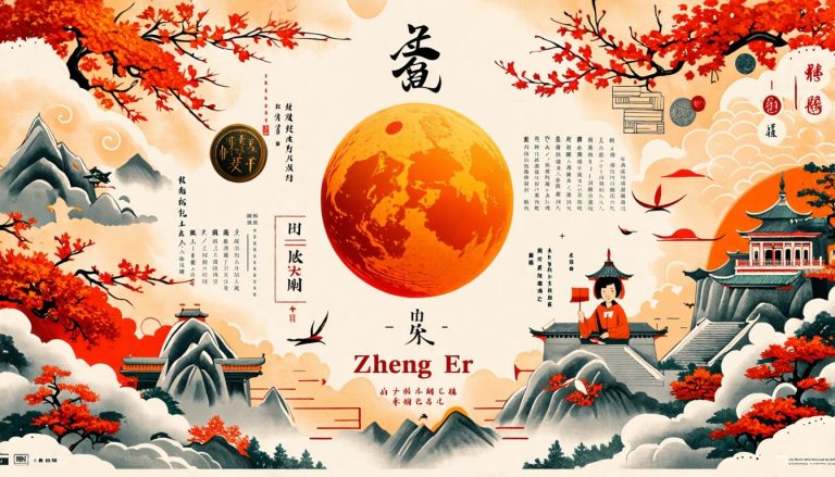Create an image depicting the concept of 正二 (Zheng Er) in a creative and informative way. Include elements that represent its meaning, significance, and va